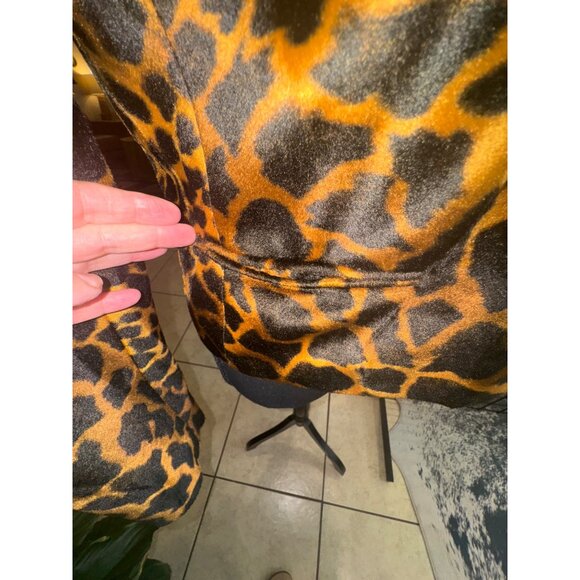 Vintage Harve Benard Leopard Print Short Blazer Jacket 8P Mob Wife City Glam - Picture 7 of 7